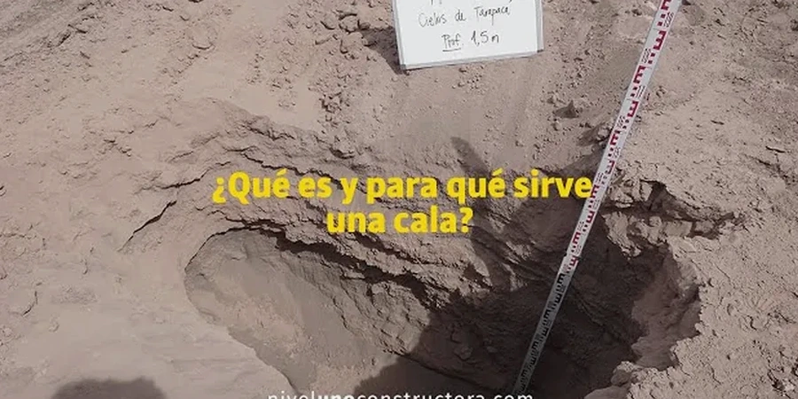 Calicata exploratoria para perfilamiento de suelos en Iquique
